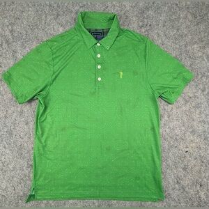 William Murray | Golf Polo | Topography All Over Print |‎ Size Medium